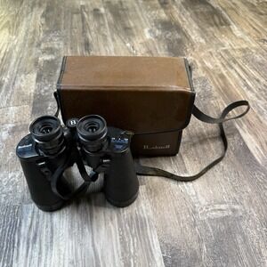 Vintage Bushnell Sportview Binoculars 10x50 wide angle Insta-focus Brown Case